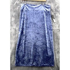 Lularoe Elegant Skirt Womens XL Ivy Midi Pencil Skirt Crushed Velvet Stretch New